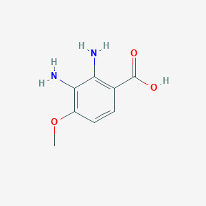 molecular formula C8H10N2O3 B8639652 2,3-Diamino-4-methoxybenzoic acid 