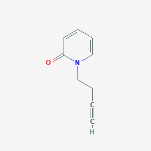 molecular formula C9H9NO B8639660 1-(but-3-ynyl)pyridin-2(1H)-one 