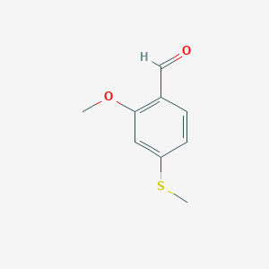 molecular formula C9H10O2S B8639744 2-Methoxy-4-(methylthio)benzaldehyde 