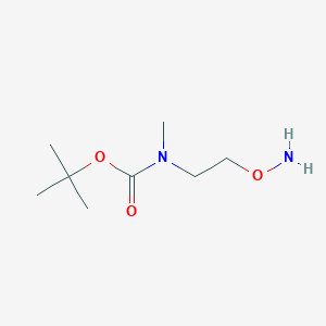 molecular formula C8H18N2O3 B8639750 (2-Aminooxy-ethyl)-methyl-carbamic acid tert-butyl ester 