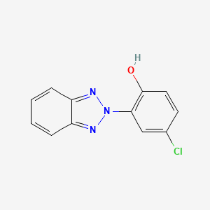 molecular formula C12H8ClN3O B8639768 2-Benzotriazole-2-yl-4-chloro-phenol 