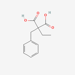 molecular formula C12H14O4 B8639770 Ethyl(phenylmethyl)propanedioic acid 