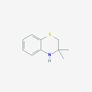 molecular formula C10H13NS B8639775 3,3-Dimethyl-3,4-dihydro-2H-1,4-benzothiazine CAS No. 84263-22-9