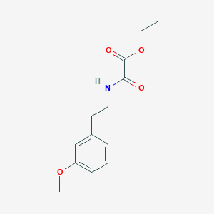 molecular formula C13H17NO4 B8639796 Ethyl 2-(3-methoxyphenethylamino)-2-oxoacetate 