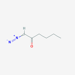 molecular formula C6H10N2O B8639798 1-Diazoniohex-1-en-2-olate CAS No. 58964-65-1