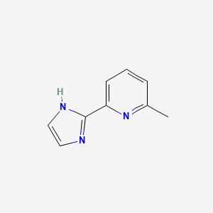 molecular formula C9H9N3 B8639841 2-(6-Methyl-2-pyridyl)imidazole 
