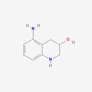 molecular formula C9H12N2O B8639842 5-Amino-1,2,3,4-tetrahydroquinolin-3-ol 
