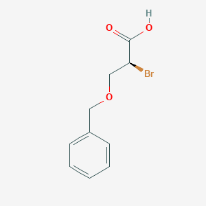 molecular formula C10H11BrO3 B8639844 (2S)-3-(Benzyloxy)-2-bromopropanoic acid CAS No. 62076-21-5