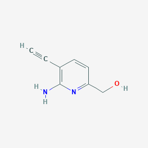 (6-Amino-5-ethynyl-pyridin-2-yl)-methanol