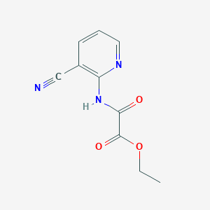 Acetic acid, [(3-cyano-2-pyridinyl)amino]oxo-, ethyl ester