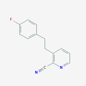 molecular formula C14H11FN2 B8639911 3-[2-(4-Fluorophenyl)ethyl]pyridine-2-carbonitrile CAS No. 111108-53-3