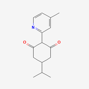 5-(1-Methylethyl)-2-(4-methyl-2-pyridinyl)-1,3-cyclohexanedione