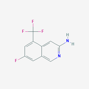 7-Fluoro-5-trifluoromethyl-isoquinolin-3-ylamine