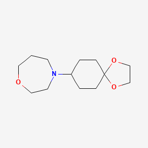 molecular formula C13H23NO3 B8640049 4-(1,4-Dioxaspiro[4.5]decan-8-yl)-1,4-oxazepane CAS No. 1046793-57-0