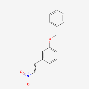 molecular formula C15H13NO3 B8640055 1-Benzyloxy-3-(2-nitrovinyl)benzene 