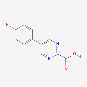 molecular formula C11H7FN2O2 B8640142 5-(4-fluorophenyl)pyrimidine-2-carboxylic Acid 