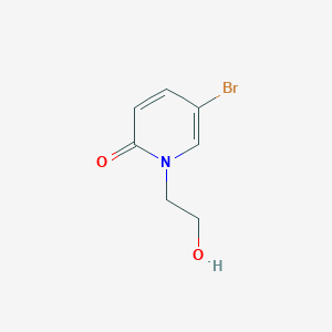 molecular formula C7H8BrNO2 B8640157 5-bromo-1-(2-hydroxyethyl)pyridin-2(1H)-one 