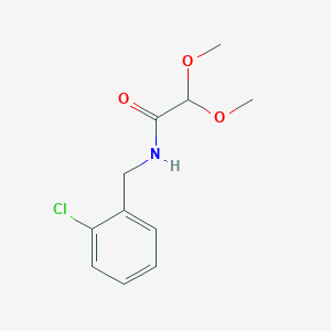molecular formula C11H14ClNO3 B8640183 N-[(2-Chlorophenyl)methyl]-2,2-dimethoxyacetamide CAS No. 62373-67-5