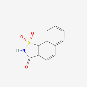 molecular formula C11H7NO3S B8640192 1H-1lambda~6~-Naphtho[2,1-d][1,2]thiazole-1,1,3(2H)-trione CAS No. 60206-84-0