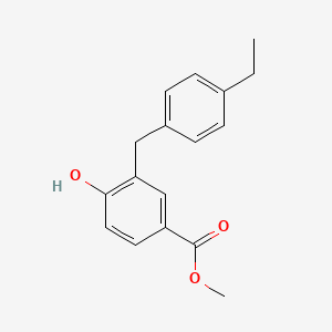 Methyl 3-[(4-ethylphenyl)methyl]-4-hydroxybenzoate