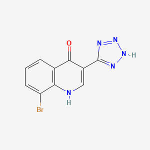8-Bromo-3-(1,2-dihydro-5H-tetrazol-5-ylidene)quinolin-4(3H)-one