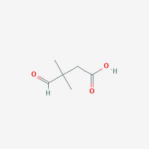 molecular formula C6H10O3 B8640244 3-formyl-3-methylButanoic acid CAS No. 1001391-03-2