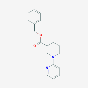molecular formula C18H20N2O2 B8640341 Benzyl 1-(pyridin-2-yl)piperidine-3-carboxylate 