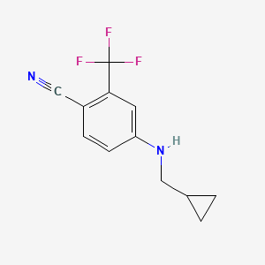 4-[(Cyclopropylmethyl) amino]-2-(trifluoromethyl)benzonitrile