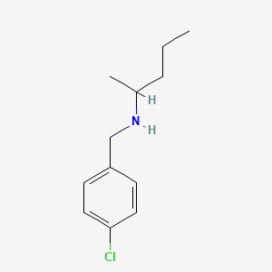 molecular formula C12H18ClN B8640455 N-(4-Chlorobenzyl)pentan-2-amine 