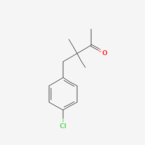 molecular formula C12H15ClO B8640482 4-(4-Chlorophenyl)-3,3-dimethylbutan-2-one CAS No. 80703-89-5