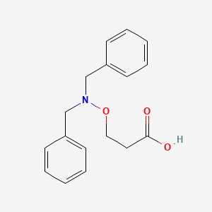 3-[(Dibenzylamino)oxy]propanoic acid