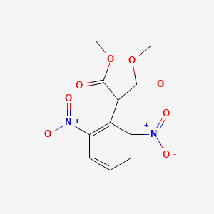 molecular formula C11H10N2O8 B8640511 Dimethyl (2,6-dinitrophenyl)propanedioate CAS No. 86162-89-2