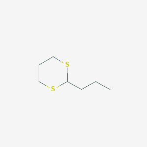 molecular formula C7H14S2 B8640601 2-Propyl-1,3-dithiane CAS No. 42196-80-5