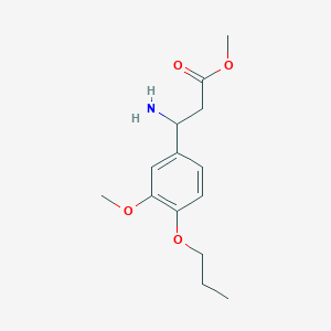 Methyl 3-amino-3-(3-methoxy-4-propoxy-phenyl)propionate