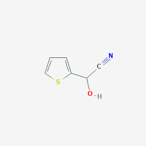 molecular formula C6H5NOS B8640776 Thien-2-yl-hydroxyacetonitrile 