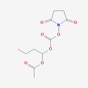 1-((((2,5-Dioxopyrrolidin-1-yl)oxy)carbonyl)oxy)butyl acetate