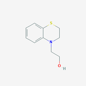 molecular formula C10H13NOS B8640846 4H-1,4-Benzothiazine-4-ethanol, 2,3-dihydro- CAS No. 6397-13-3