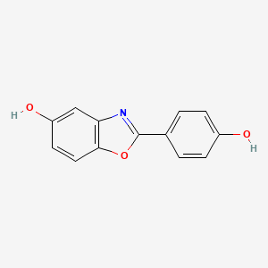 molecular formula C13H9NO3 B8640960 5-Benzoxazolol, 2-(4-hydroxyphenyl)- CAS No. 142629-43-4