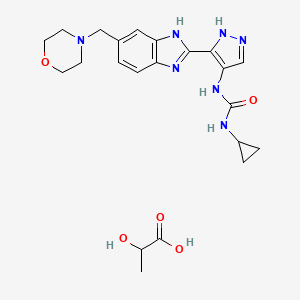 molecular formula C22H29N7O5 B8640974 S)-N-(4-cyano-3-(trifluoromethyl)phenyl)-3-(4-cyanophenoxy)-2-hydroxy-2-methylpropanamide 