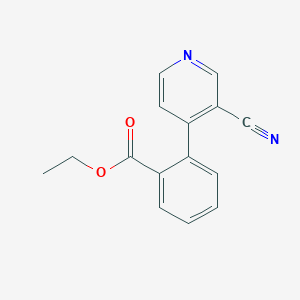 2-(3-Cyano-pyridin-4-yl)-benzoic acid ethyl ester