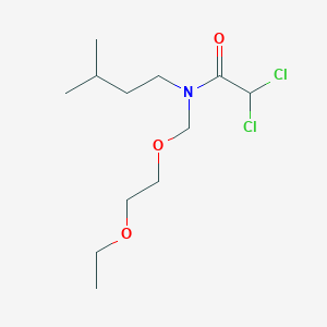 molecular formula C12H23Cl2NO3 B8641073 2,2-Dichloro-N-[(2-ethoxyethoxy)methyl]-N-(3-methylbutyl)acetamide CAS No. 88498-39-9