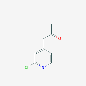molecular formula C8H8ClNO B8641113 1-(2-Chloropyridin-4-yl)propan-2-one 