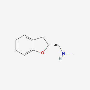 molecular formula C10H13NO B8641121 (R)-1-(2,3-dihydrobenzofuran-2-yl)-N-methylmethanamine 