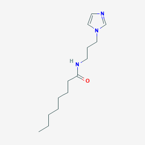 molecular formula C14H25N3O B8641136 N-[3-(1H-imidazol-1-yl)propyl]octanamide CAS No. 112086-67-6