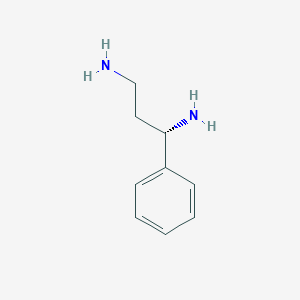 molecular formula C9H14N2 B8641286 (1S)-1-Phenylpropane-1,3-diamine 