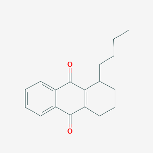 molecular formula C18H20O2 B8641313 1-Butyl-1,2,3,4-tetrahydroanthracene-9,10-dione CAS No. 52651-52-2