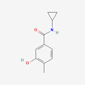 molecular formula C11H13NO2 B8641366 N-cyclopropyl-3-hydroxy-4-methylbenzamide 