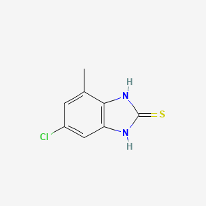 molecular formula C8H7ClN2S B8641391 6-Chloro-4-methyl-1H-benzo[d]imidazole-2(3H)-thione 