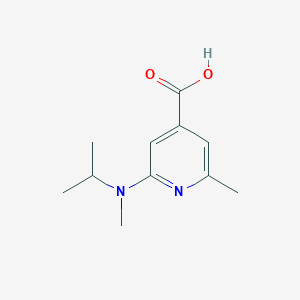 molecular formula C11H16N2O2 B8641416 2-(Isopropyl-methyl-amino)-6-methyl-isonicotinic acid 
