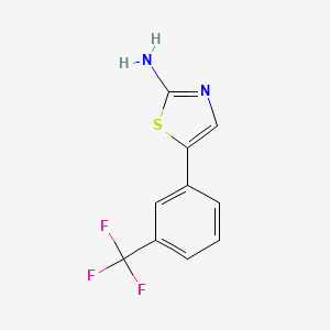 molecular formula C10H7F3N2S B8641457 5-(3-(Trifluoromethyl)phenyl)thiazol-2-amine 